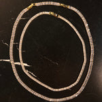 Baguette tennis necklace gold