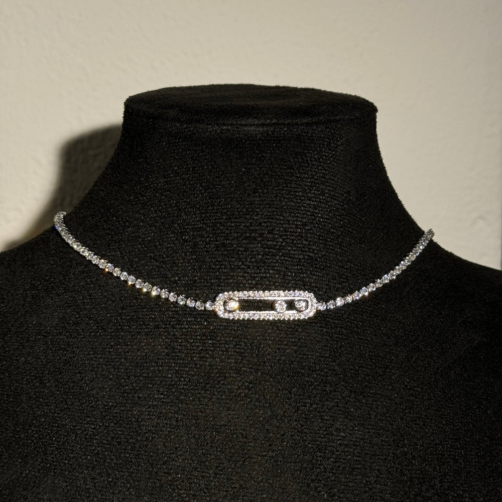 Meliss choker necklace silver - Hera Jewellery