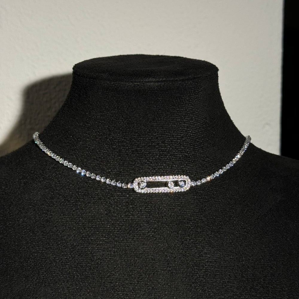 Meliss choker necklace silver - Hera Jewellery