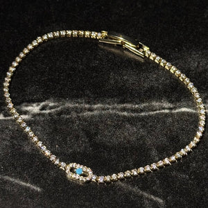 Meliss tennis bracelet blue - Hera Jewellery