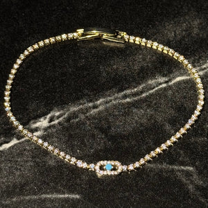 Meliss tennis bracelet blue - Hera Jewellery