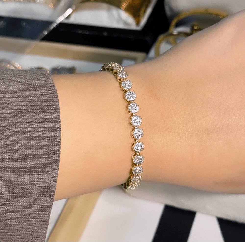 Oval tennis bracelet - Hera Jewellery