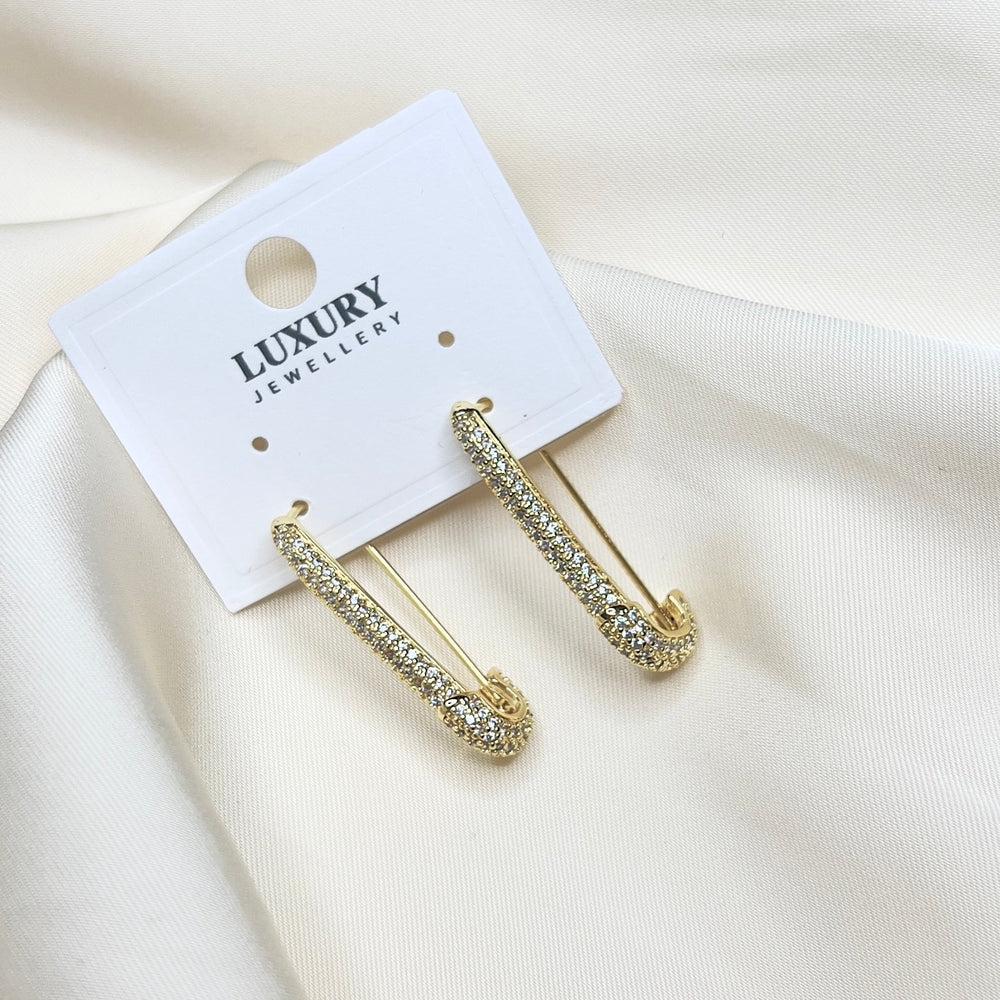 Paperclip earrings - Hera Jewellery