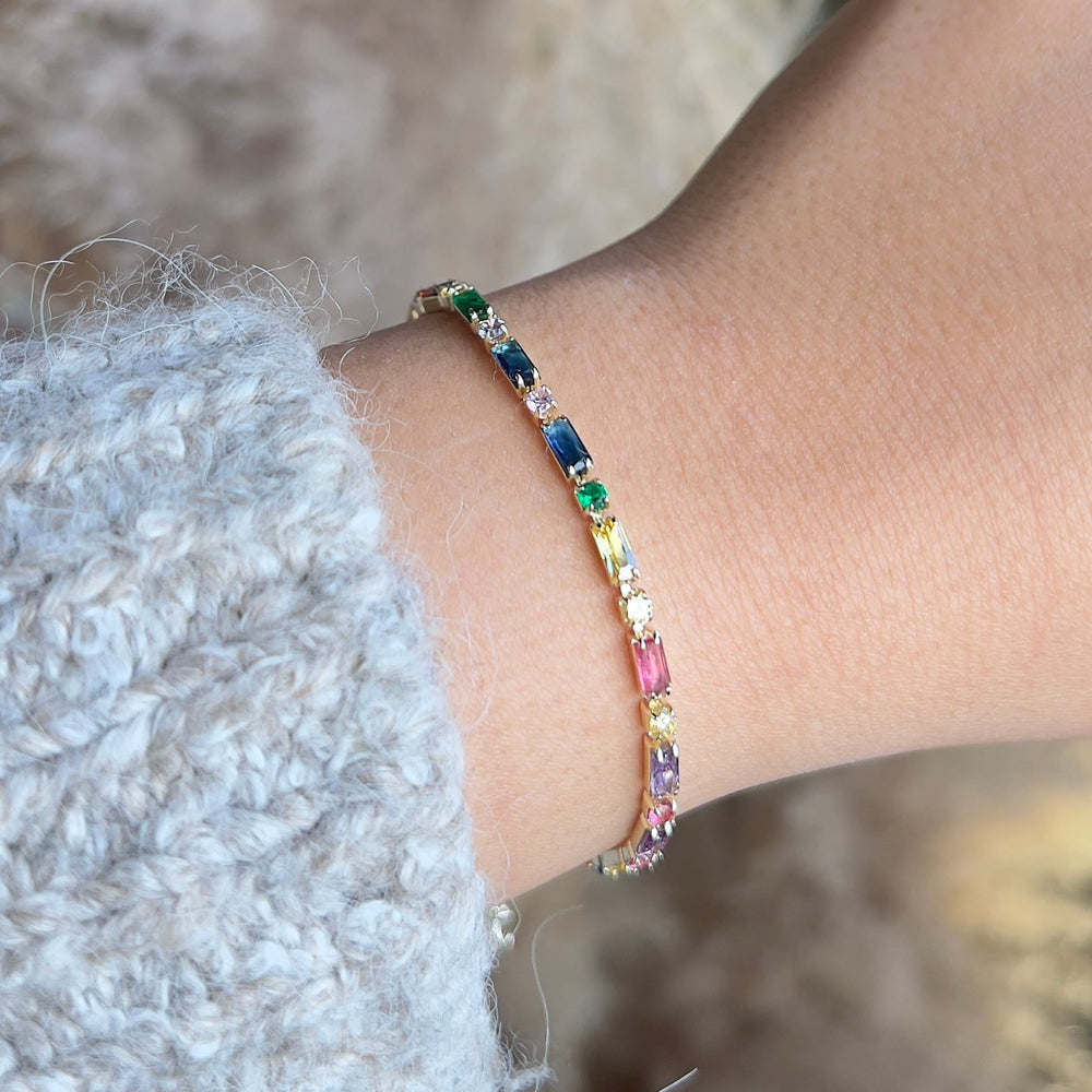 Rainbow Lotis Bracelet - Hera Jewellery