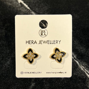 Rinho black earrings - Hera Jewellery