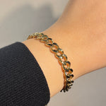 Stainless Steel Golden Chain - Hera Jewellery