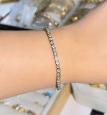 Tennis bracelet gold 3mm - Hera Jewellery